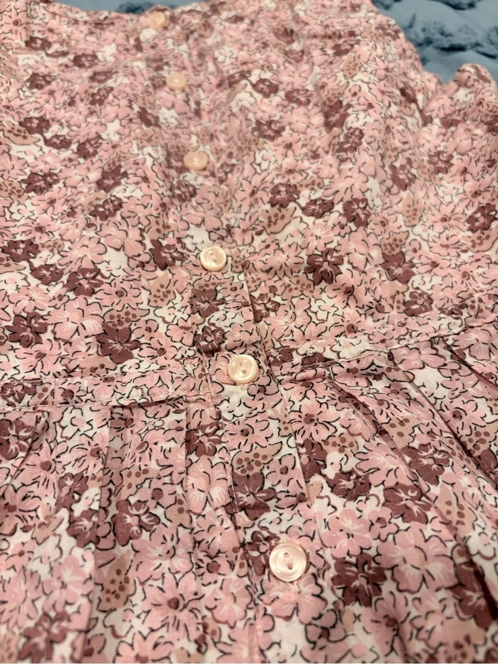 GAP Rose-Print Sleeveless Pink Dress